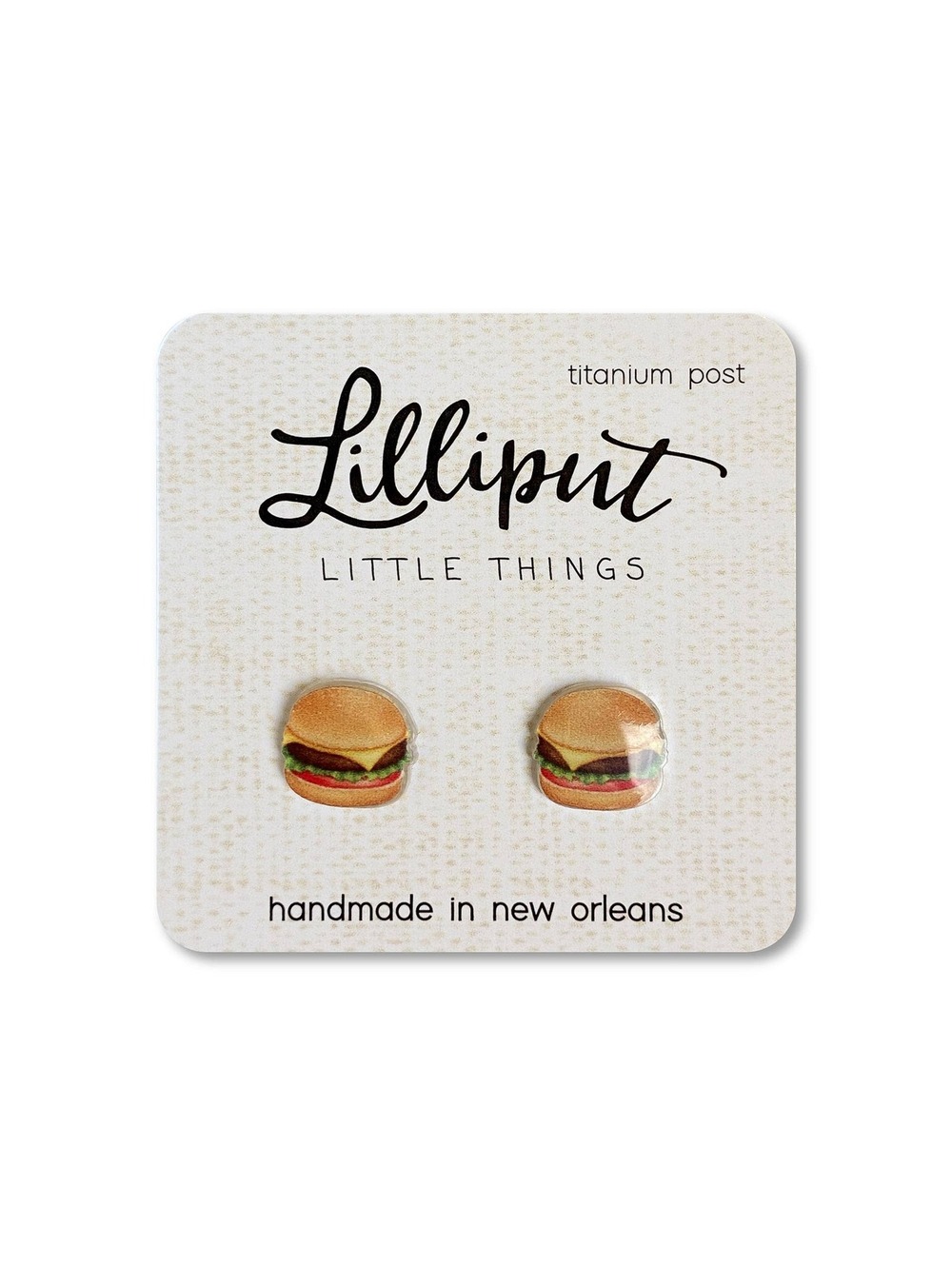 Lilliput Cheeseburger Earrings